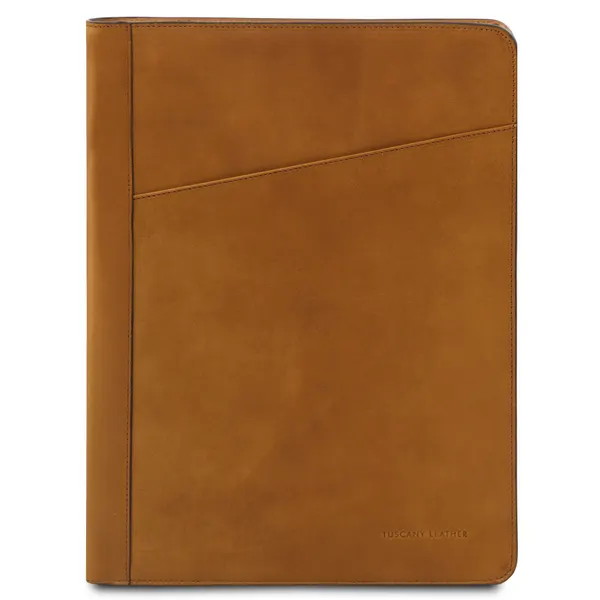 Augusto Leather document case with ring binder