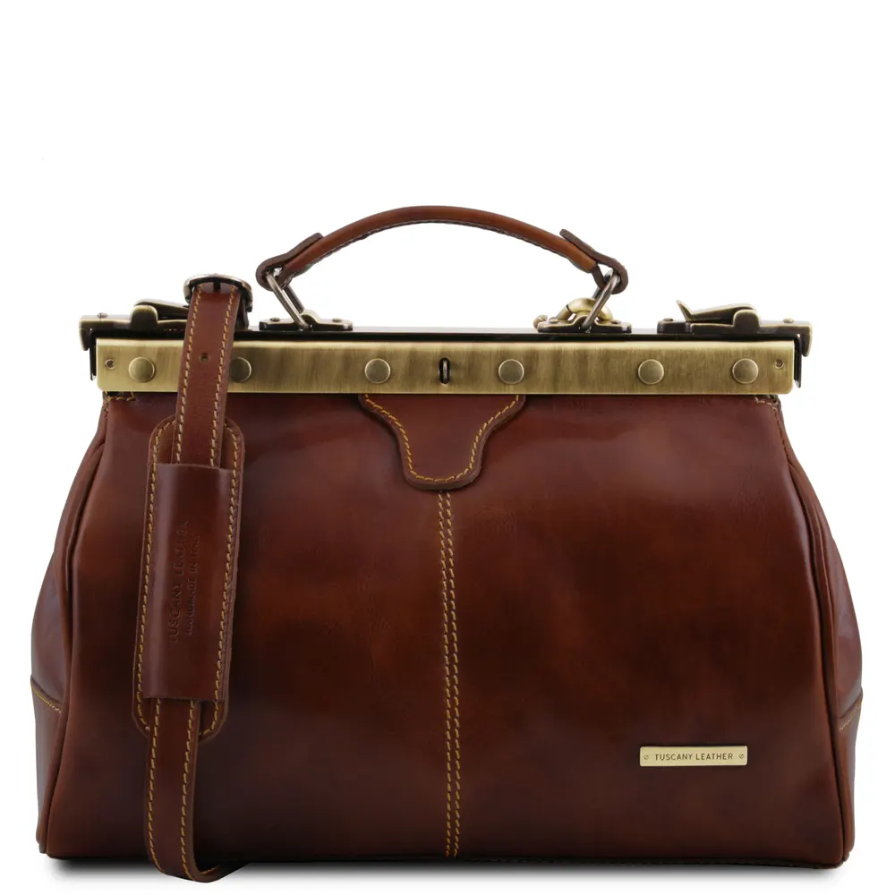 Michelangelo Doctor gladstone leather bag