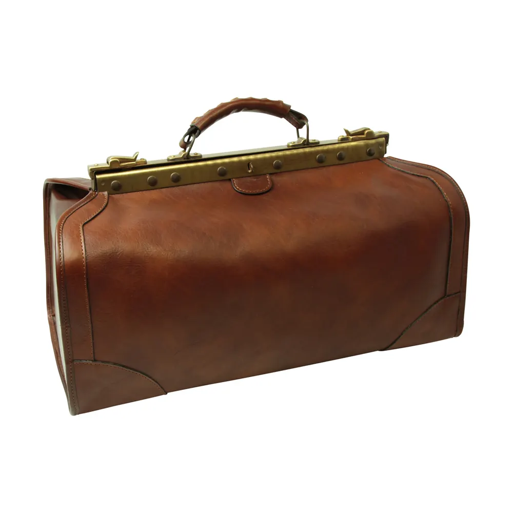 Leather "Old America" Bag (Medium) - Brown