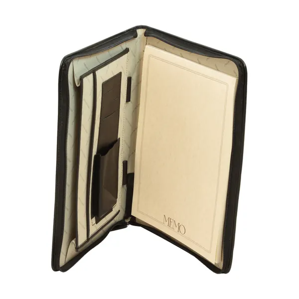 Full grain leather folder - colonial