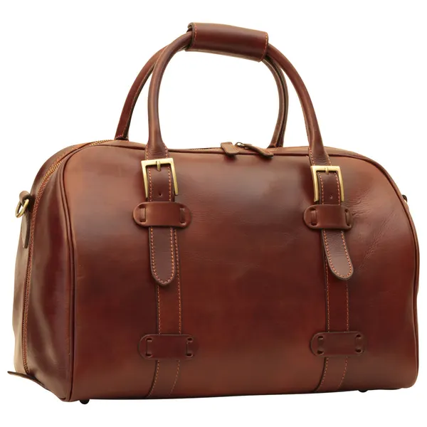 Cowhide leather duffel bag